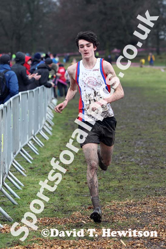 James Hall (Wharfedale)  under-20 mens Northern Cross Country Champs, Knowsley Safari Park. Photo: David T. Hewitson/Sports for All Pics
